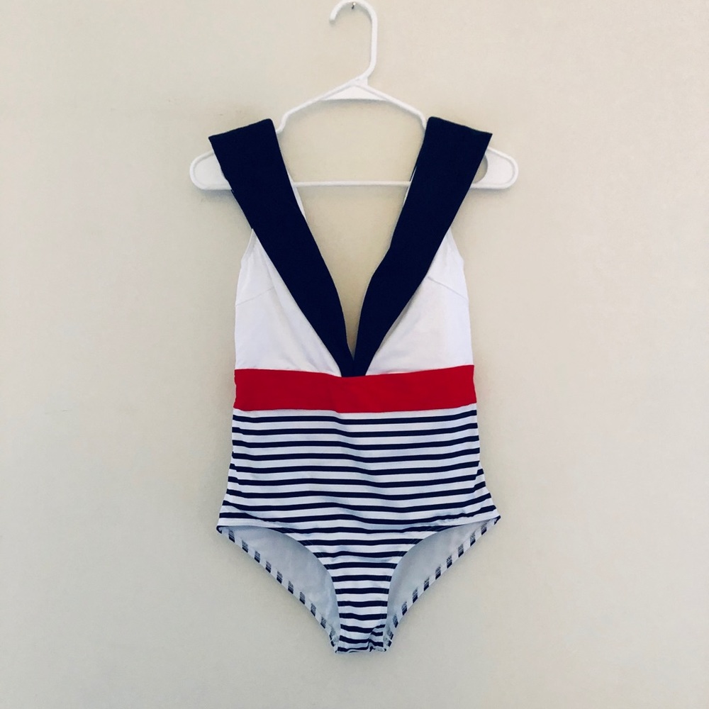 NWOT Nautical One-piece Swimsuit